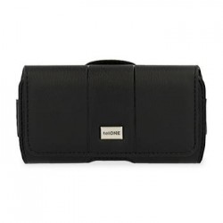 (iPhone 7/8/11 PRO / SE 2020 / X / XS / Samsung S10E) Telone Belt Case MAX Leather Black