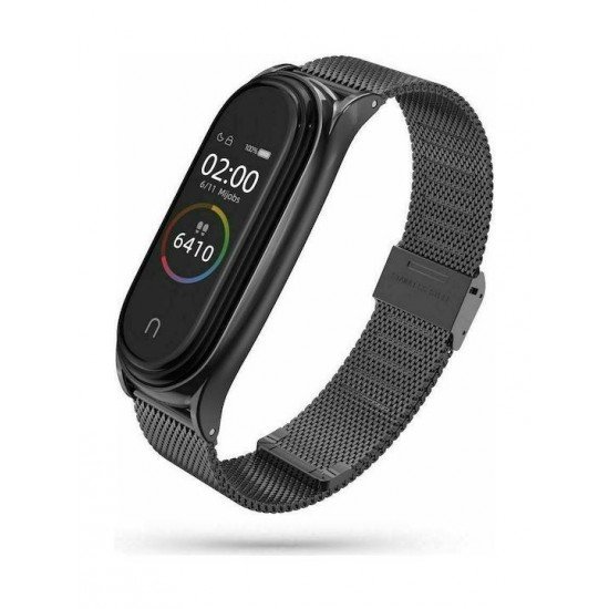 (Mi Band 7) Tech-Protect Milanese band Λουράκι Μεταλλικό Μαύρο