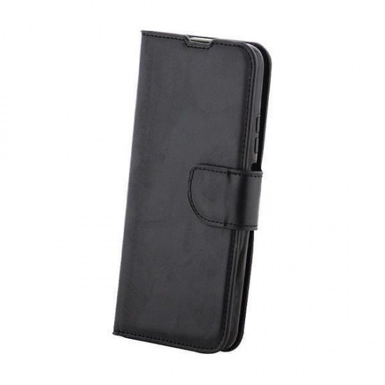 (Realme C30) Leewello Book Cover Fancy Diary Black