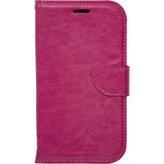 (Samsung A3 2016) OEM Βook Cover Clip Leather Pink