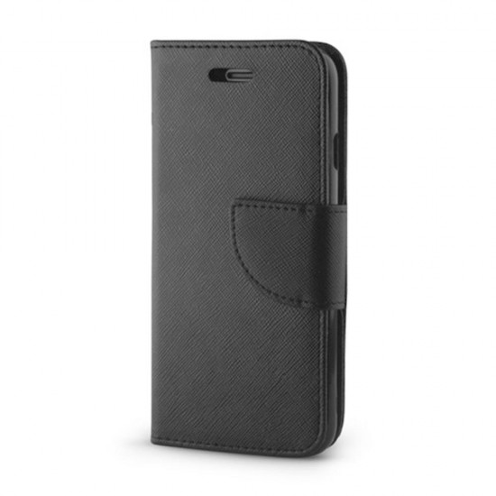 (Samsung A40) OEM Book Cover Fancy Diary Black