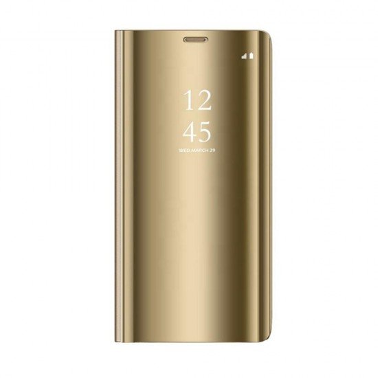 (Samsung Galaxy A14 5G) OEM Book Cover Clear View Gold