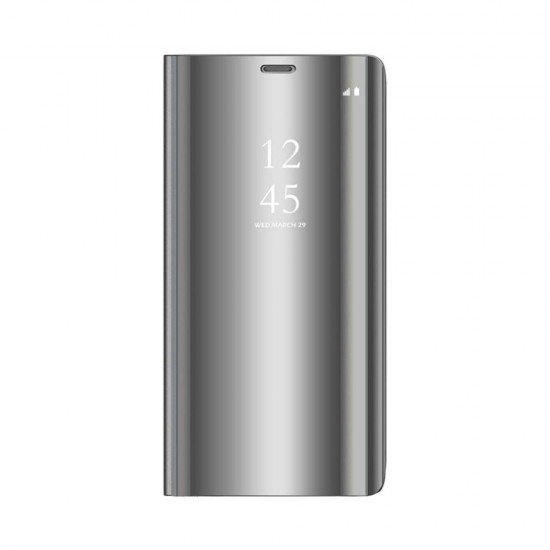 (Samsung Galaxy A15 4G/5G) OEM Book Cover Clear View Silver