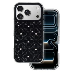 (Samsung Galaxy A16 4G/5G) OEM Back Cover Flower Glamour Strass Black