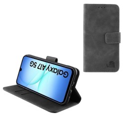 (Samsung Galaxy A17/M17) Lime Book Cover Essential Magnet Grey