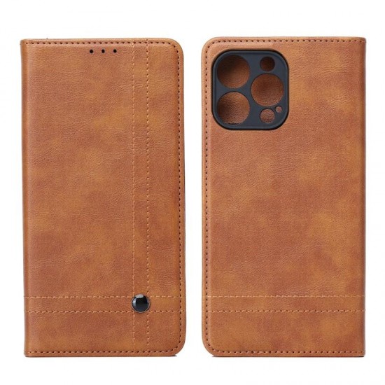 (Samsung Galaxy A17 4G/5G) TFO Book Cover Smart Seam Brown