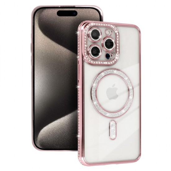 (Samsung Galaxy A17 5G) OEM Back Cover Magsafe Bling Pink