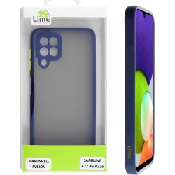 (Samsung Galaxy A22 4G) Lime Back Cover Hardshell Camera Guard Blue Lime