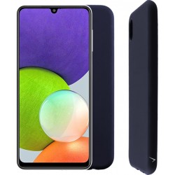 (Samsung Galaxy A22 4G) Volte-Tel Back Cover Camera Guard Σιλικόνης Μπλε