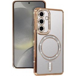 (Samsung Galaxy A26 5G) OEM Back Cover Bling Magsafe Gold