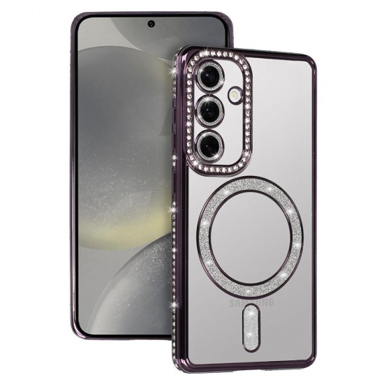 (Samsung Galaxy A26 5G) OEM Back Cover Bling Magsafe Purple