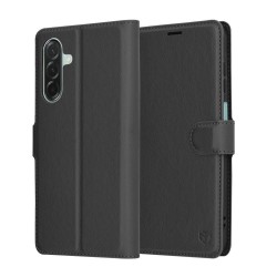 (Samsung Galaxy A26 5G) Techsuit Book Cover Leather Folio Black