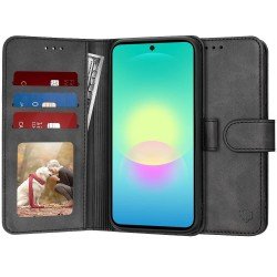 (Samsung Galaxy A27 5G) Techsuit Book Cover Diary Black