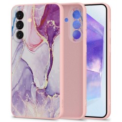 (Samsung Galaxy A56 5G) Tech-Protect Back Cover Marble Silicone