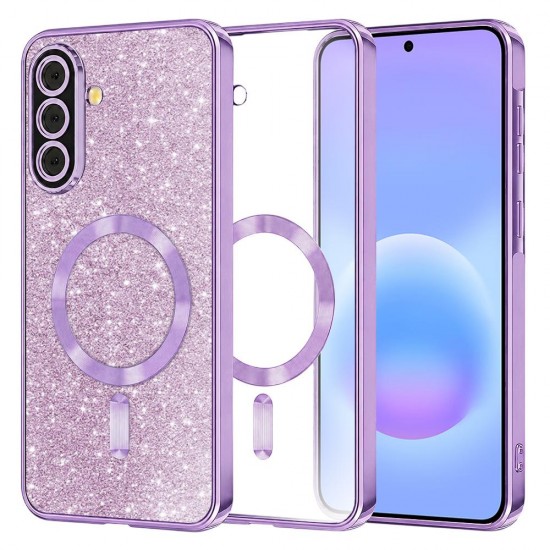 (Samsung Galaxy A57 5G) Techsuit Back Cover Luxury Glitter MagSafe Luxury Glitter MagSafe