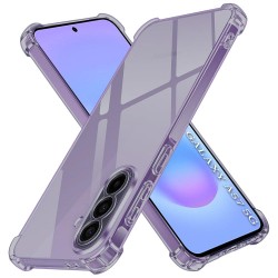 (Samsung Galaxy A57 5G) Techsuit Back Cover Shockproof Clear Silicone Smoke Black