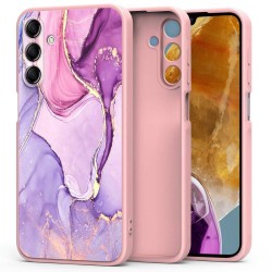 (Samsung Galaxy M15) Tech-Protect Back Cover Σιλικόνης Icon Marble Pink