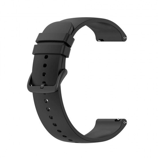 (Samsung Galaxy Watch 4/5/Active 2, Huawei Watch GT 3 42mm/GT 3 Pro 43mm) Techsuit Watchband 20mm W001 Black