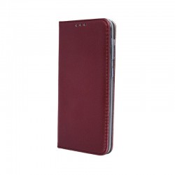 (Xiaomi Redmi 12C) OEM Book Cover Smart Magnet Burgundy