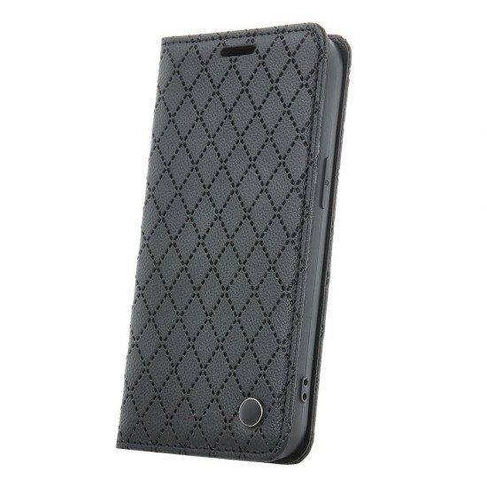 (Xiaomi Redmi 12C/Poco C55) OEM Book Cover Smart Caro Black