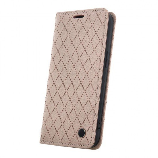 (Xiaomi Redmi 13C 4G/5G) OEM Book Cover Smart Caro Beige