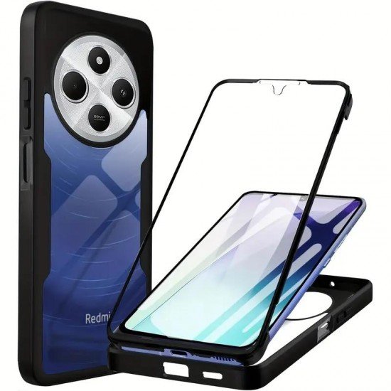(Xiaomi Redmi 14C/Poco C75) OEM Back Cover 360 Black/Transparent