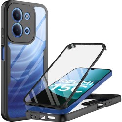 (Xiaomi Redmi 15C 4G/5G) Techsuit Back Cover ColorVerse 360 Series + Screen Protector Black