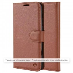 (Xiaomi Redmi 15C 4G/5G) Techsuit Book Cover Leather Folio Brown