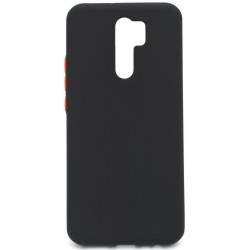 (Xiaomi Redmi 9) OEM Back Cover Solid Silicone Black