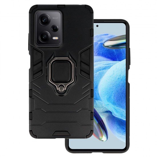 (Xiaomi Redmi Note 12 Pro Plus) OEM Back Cover Ring Armor Black