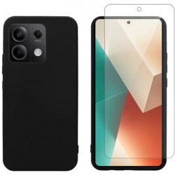 (Xiaomi Redmi Note 13 Pro 5G/Poco X6) Vivid Set Θήκη Σιλικόνης & Tempered Glass Black