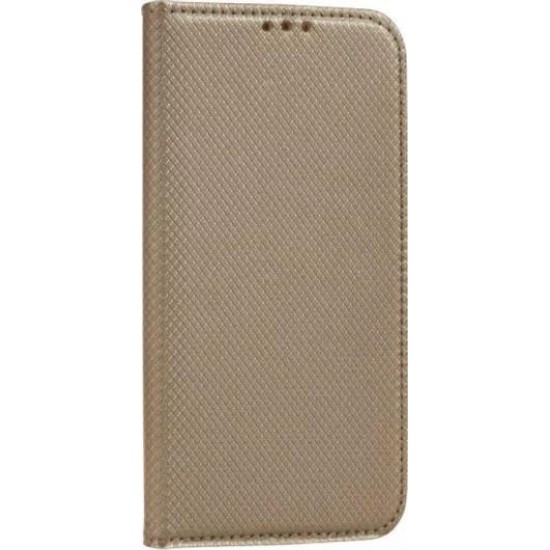 (Xiaomi Redmi Note 14 4G/5G) Senso Book Cover Smart Magnet Gold