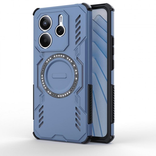 (Xiaomi Redmi Note 14 5G)  Techsuit Back Cover ArmorMag Blue
