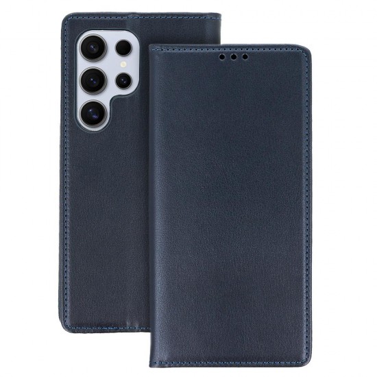 (Xiaomi Redmi Note 14 Pro 5G) OEM Book Cover Smart Magnet Navy
