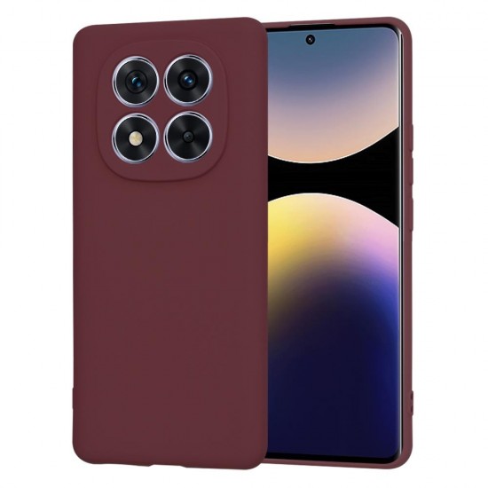 (Xiaomi Redmi Note 14 Pro 5G /Poco X7) Techsuit Back Cover SoftFlex Plum Red