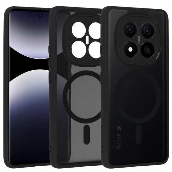 (Xiaomi Redmi Note 14 Pro Plus 5G) OEM Back Cover Matte Mag Black