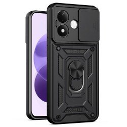 (Xiaomi Redmi Note 17 4G/5G) Techsuit Back Cover CamShield Series Black