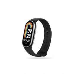 (Xiaomi Smart Band 8) Tech-Protect Λουράκι Σιλικόνης με Pin Μαύρο