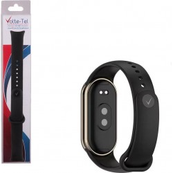 (Xiaomi Smart Band 8/9/10) Volte-Tel Λουράκι Σιλικόνης Μαύρο