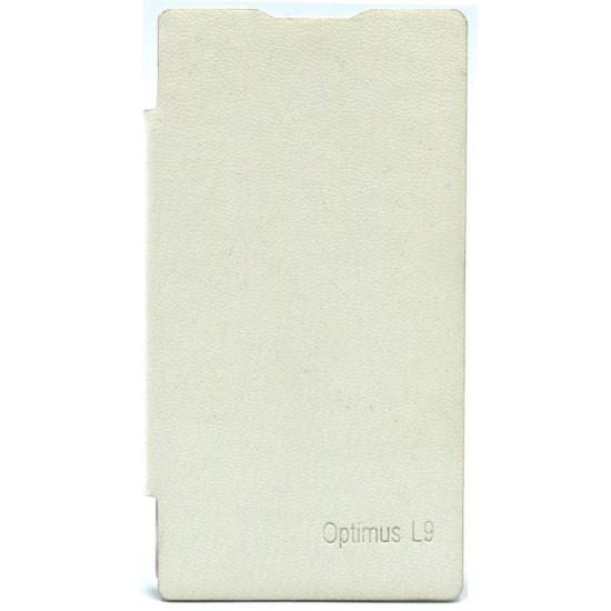 Θήκη OEM Book Cover Leather White  (LG Optimus L9 P765)