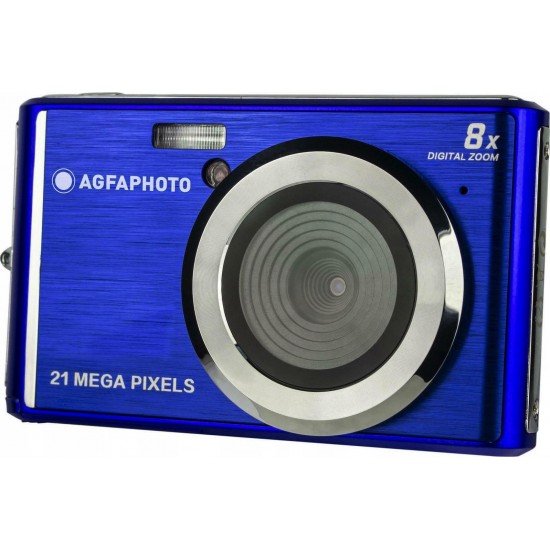 AgfaPhoto DC5200 Compact Φωτογραφική Μηχανή 21MP με Οθόνη 2.4'' και Ανάλυση Video 1280 x 720 pixels Μπλε AgfaPhoto DC5200 Compact Φωτογραφική Μηχανή 21MP με Οθόνη 2.4'' και Ανάλυση Video 1280 x 720 pixels Μπλε