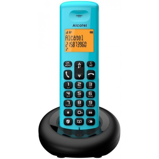 Alcatel E160 Ασύρματο Τηλέφωνο με Ελληνικό Μενού Μπλε
