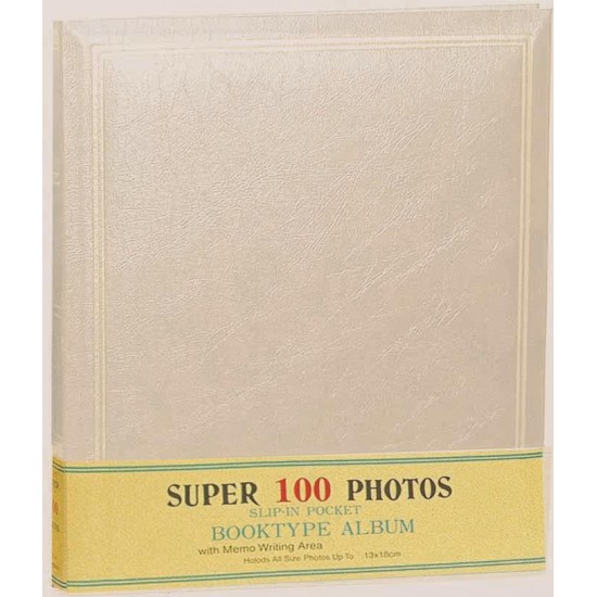 Άλμπουμ με θήκες για 100 φωτογραφίες (13x18) Μπεζ
