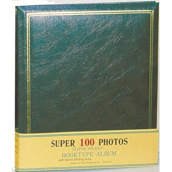 Άλμπουμ με θήκες για 100 φωτογραφίες (15x20)  Super  Πράσινο