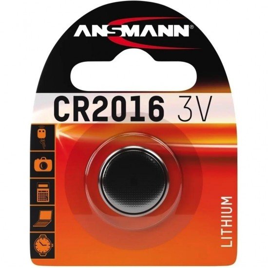 Ansmann CR2016 Μπαταρία Λιθίου Ρολογιών 3V 1τμχ Ansmann CR2016 Μπαταρία Λιθίου Ρολογιών 3V 1τμχ
