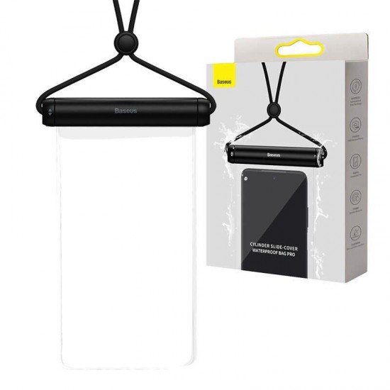 Baseus Αδιάβροχη Θήκη για Smartphone Cylinder Slide-Cover Μαύρο Baseus Αδιάβροχη Θήκη για Smartphone Cylinder Slide-Cover Μαύρο