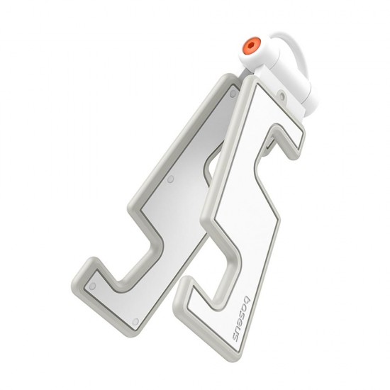 Baseus Βάση Γραφείου για τηλέφωνα, πτυσσόμενη, από κράμα αλουμινίου Λευκό