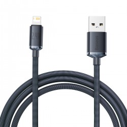 Baseus Crystal Shine Braided USB to Lightning Cable Μαύρο 2m
