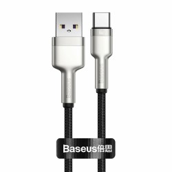 Baseus Data Cable Cafule Series Metal USB to Type-C 66W 2m Black
Baseus Data Cable Cafule Series Metal USB to Type-C 66W 2m Black