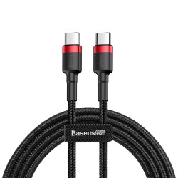 Baseus Data Cable Cafule Type-C to Type-C Fast Charging 60W 20V 3A 2m Red/Black
Baseus Data Cable Cafule Type-C to Type-C Fast Charging 60W 20V 3A 2m Red/Black
